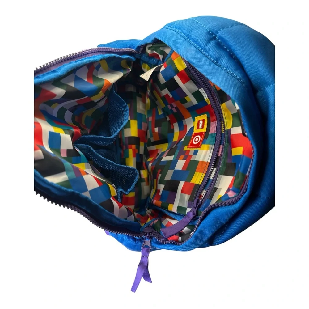 Lego X Target Blue Backpack - Quilted Backpack Limited‎ Edition
